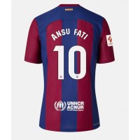 Barcelona Ansu Fati #10 Fotballklær Hjemmedrakt Dame 2023-24 Kortermet